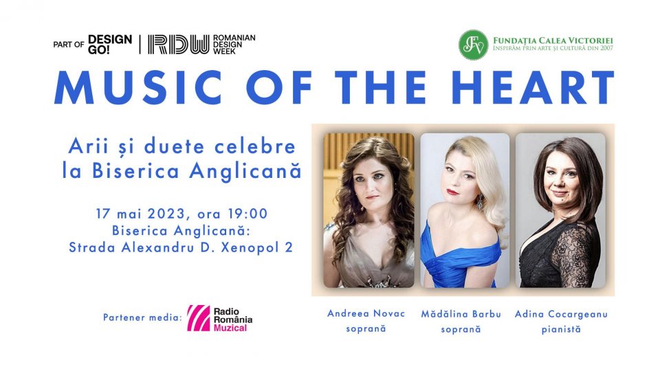 „Music of the heart”: Arii și duete celebre la Biserica Anglicană