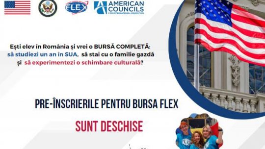 American Councils for International Education anunță deschiderea sesiunii de pre-înscriere pentru bursele Future Leaders Exchange Program (FLEX) 2024-2025