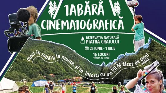 CineVentura, tabară de creație cinematografică pentru copii Plaiul Foii, platou de filmare