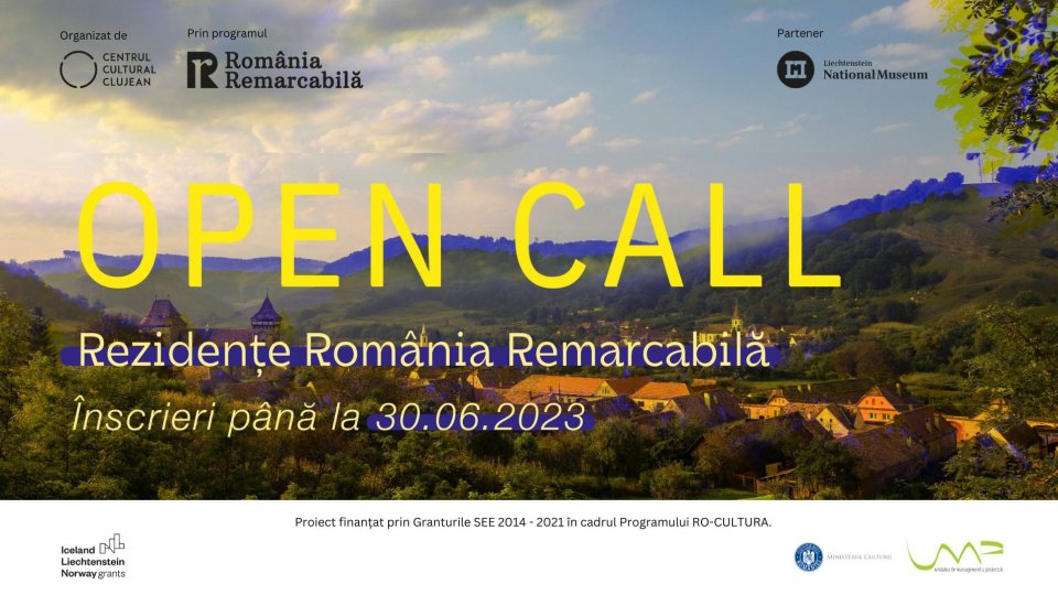 Programul România Remarcabilă oferă 6 rezidențe de creație pentru 6 artiști din țară