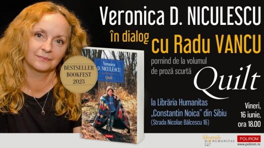 Veronica D. Niculescu în dialog cu Radu Vancu la Librăria Humanitas din Sibiu