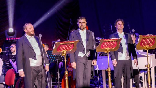 Trei Tenori în concert la Sala Radio, pe 26 iunie