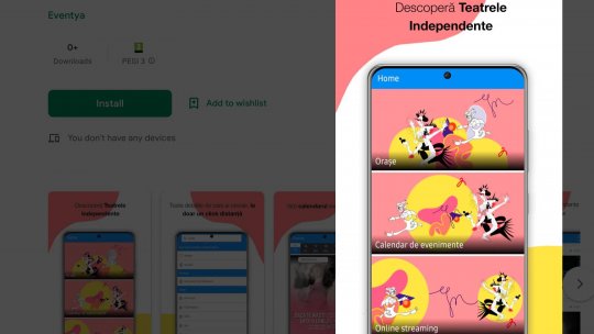 „Teatru independent”, site și aplicație mobilă cu harta și programul teatrelor independente din România  și primele două spectacole disponibile spre vizionare ONLINE