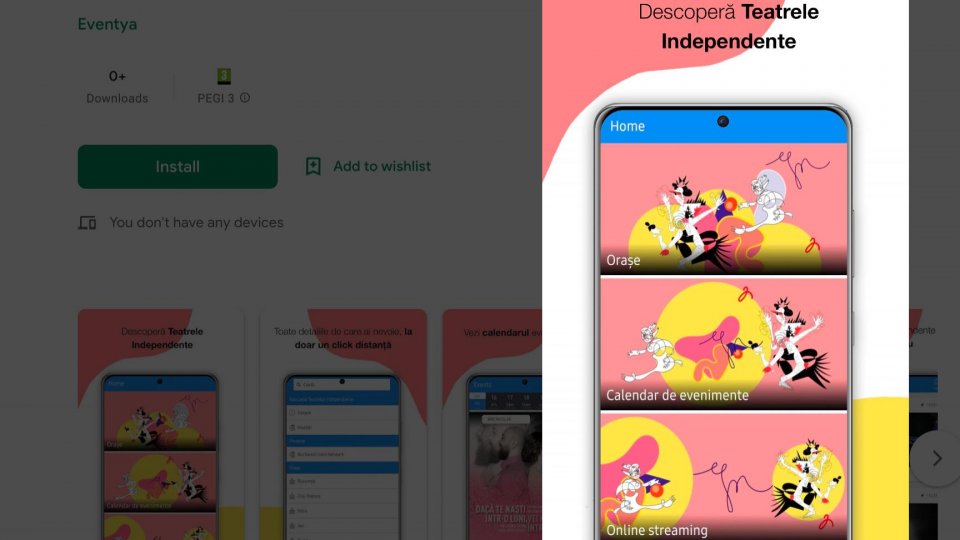 „Teatru independent”, site și aplicație mobilă cu harta și programul teatrelor independente din România și primele două spectacole disponibile spre vizionare ONLINE