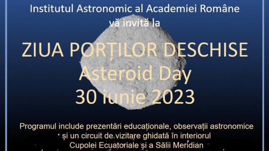 Idei în nocturnă. Dincolo de granițe - 29 iunie 2023 - 30 iunie 2023, Asteroid Day și Ziua Porților Deschise la Institutul Astronomic al Academiei Române
