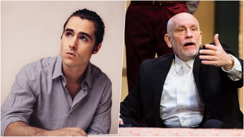 Ben Schnetzer și John Malkovich, în Cravata galbenă. Filmul spune povestea celebrului dirijor român Sergiu Celibidache