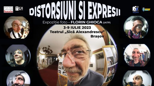 „Distoriuni și expresii”: Fotografii haioase ale unor cunoscuți actori români, într-o inedită expoziție la Festivalul Săptămâna Comediei