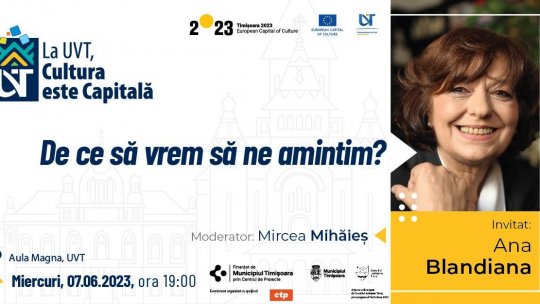 Vara în Timișoara - Capitală Europeană a Culturii în 2023 - perspectiva lunii iunie