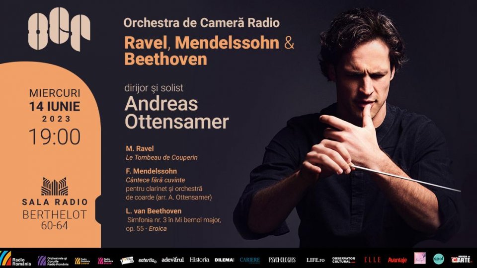 Dirijorul și clarinetistul vienez Andreas Ottensamer închide stagiunea Orchestrei de Cameră Radio