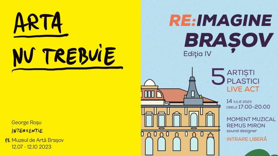 Muzeul de Artă Brașov inaugurează noua fațadă prin două evenimente