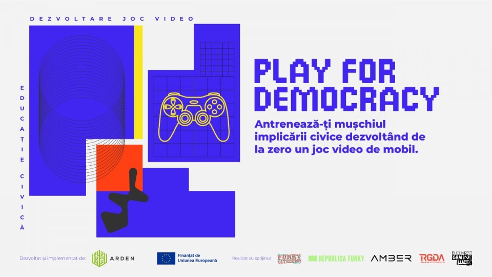 Play for Democracy - un nou joc, care va îmbina educația civică cu pasiunea tinerilor pentru gaming