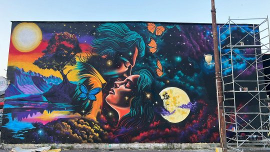 Geneza CODRULUI, noua pictură murală în centrul Timișoarei