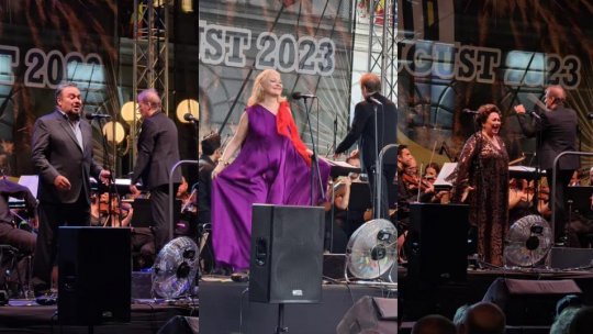 Mii de spectatori i-au aplaudat pe mezzosoprana Ruxandra Donose, tenorul Ramón Vargas și soprana Leontina Văduva în concertul care a încheiat International Salbek Opera Masterclass și Zilele Aradului