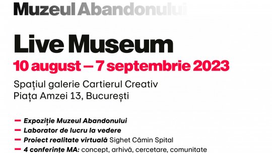 Muzeul Abandonului pentru o lună în Piața Amzei 13