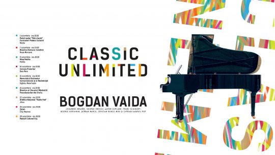 Classic Unlimited - Turneul național de pian revine în octombrie 2023 și aduce muzica clasică în 9 locuri speciale din țară