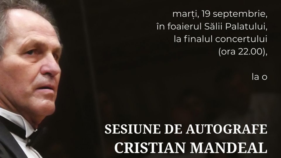 Cristian Mandeal și Editura Casa Radio - Sesiune de autografe la Festivalul „George Enescu”