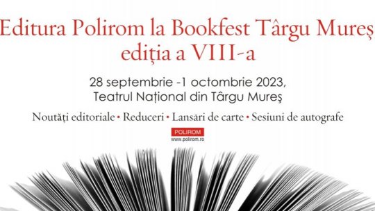 Editura Polirom la Bookfest Târgu Mureș 2023 - Programul evenimentelor