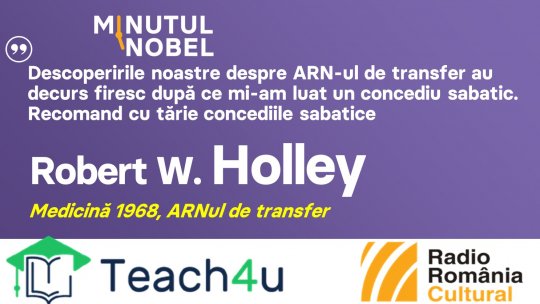 Minutul Nobel - Robert W. Holley | PODCAST
