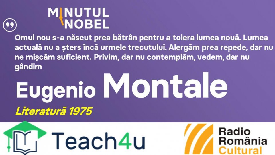 Minutul Nobel - Eugenio Montale | PODCAST