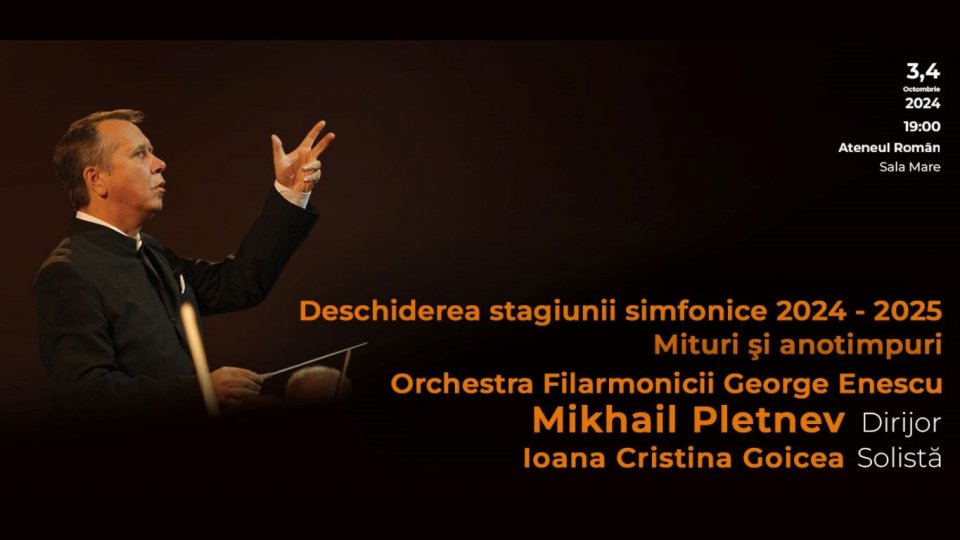 Formidabilul dirijor Mikhail Pletnev deschide Stagiunea simfonică 2024-2025 a Filarmonicii George Enescu