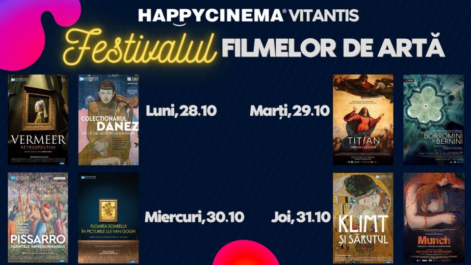 Festivalul filmelor de artă la Happy Cinema Vitantis: o călătorie vizuală prin marile capodopere ale lumii!