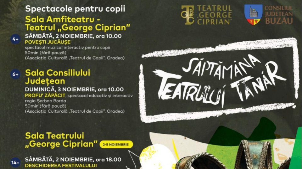 Festivalul „Săptămâna Teatrului Tânăr” se extinde la nivel internațional. Cea de-a 11-a ediție va avea loc între 2 și 8 noiembrie 2024, la Teatrul „George Ciprian” din Buzău