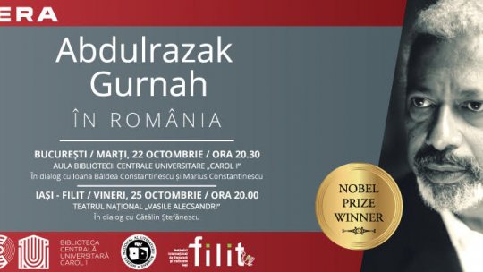 Abdulrazak Gurnah, laureatul Premiului Nobel pentru Literatură 2021, vine în România în perioada 22 – 25 octombrie