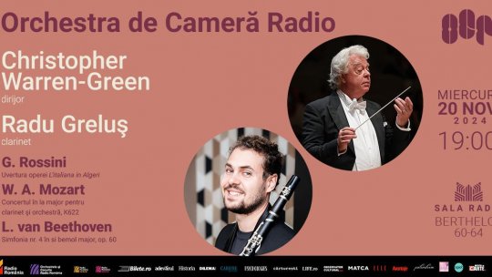 „Cântecul de lebădă” al lui Mozart: Concertul în la major pentru clarinet şi orchestră la Sala Radio