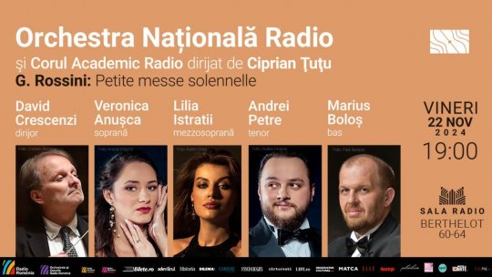 ROSSINI dirijat de DAVID CRESCENZI, la Sala Radio, pe 22 noiembrie