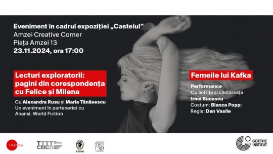 „Femeile lui Kafka”: lecturi exploratorii din paginile de corespondență cu Felice și Milena și performance al actriței Irina Bucescu