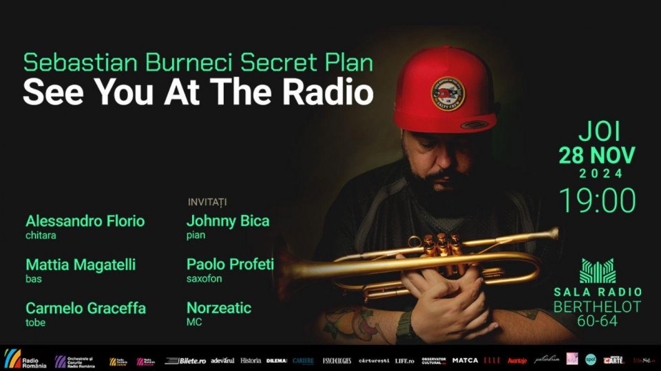 Cvartetul „Sebastian Burneci Secret Plan” prezintă: „See You at the Radio”, pe 28 noiembrie