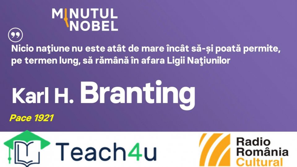 Minutul Nobel - Karl H. Branting | PODCAST