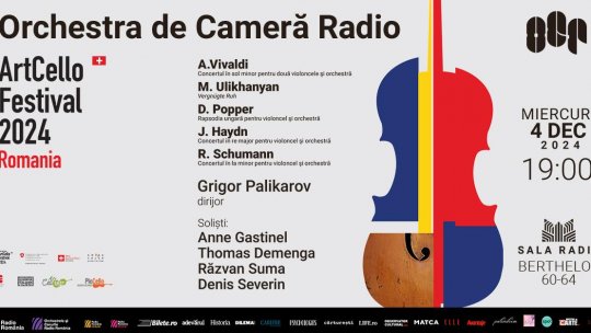 Un regal dedicat violoncelului: ARTCELLO FESTIVAL pentru prima oară în România
