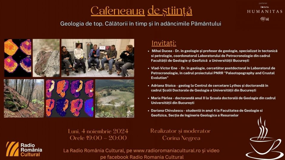 Cafeneaua de știință - Geologia de top. Călătorii în timp și în adâncimile Pământului