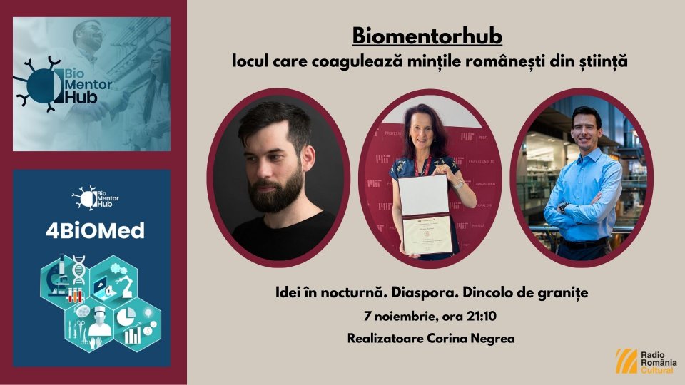 Idei în nocturnă. Diaspora. Dincolo de granițe - Biomentorhub, locul care coagulează mințile românești din știință