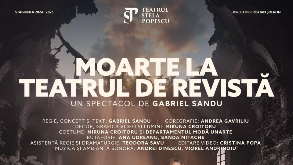 Teatrul Stela Popescu prezintă Moarte la Teatrul de Revistă pe 21 şi 22 decembrie, la Metropolis