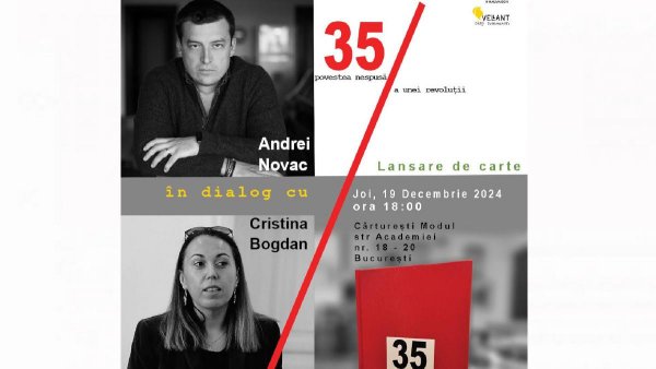 „35 – Povestea nespusă a unei revoluții”. Născut în România cu poetul Andrei Novac