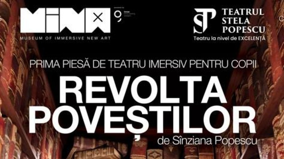 Pe 8 decembrie, Teatrul Stela Popescu în parteneriat cu MINA vă invită la „Revolta poveștilor” - primul spectacol de teatru imersiv pentru copii din România
