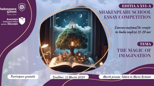 Încep înscrierile la Shakespeare School Essay Competition 2024 – ediția #16!