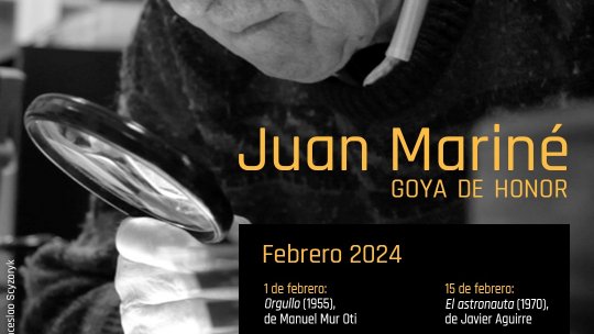 Pentru cel de-al patrulea an consecutiv, Institutul Cervantes omagiază Premiul Goya de Onoare al Academiei de Arte și Științe Cinematografice din Spania. Anul acesta, distincția îi este conferită regizorului de fotografie și inventatorului cinematografic 