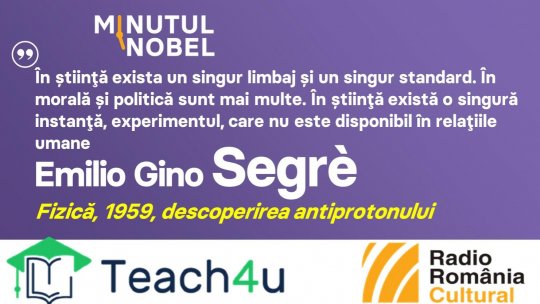 Minutul Nobel - Emilio Gino Segrè | PODCAST