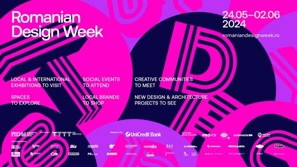 Romanian Design Week, festivalul multidisciplinar dedicat industriilor creative, anunță agenda completă a ediției din acest an, în perioada 24 mai și 2 iunie