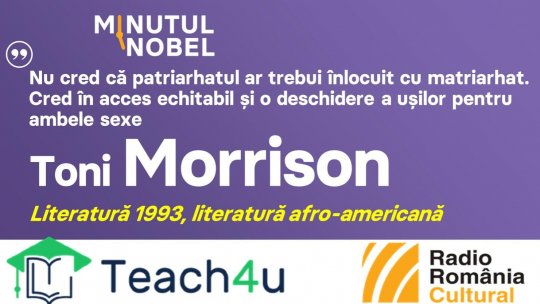 Minutul Nobel - Toni Morrison | PODCAST
