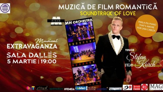 MH Orchestra în premieră la Sala Dalles în concertul de muzică de film ce deschide seria Musical Extravaganza pe 5 Martie