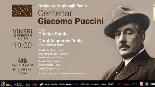 „PUCCINI 100”: O seară de gală la Sala Radio