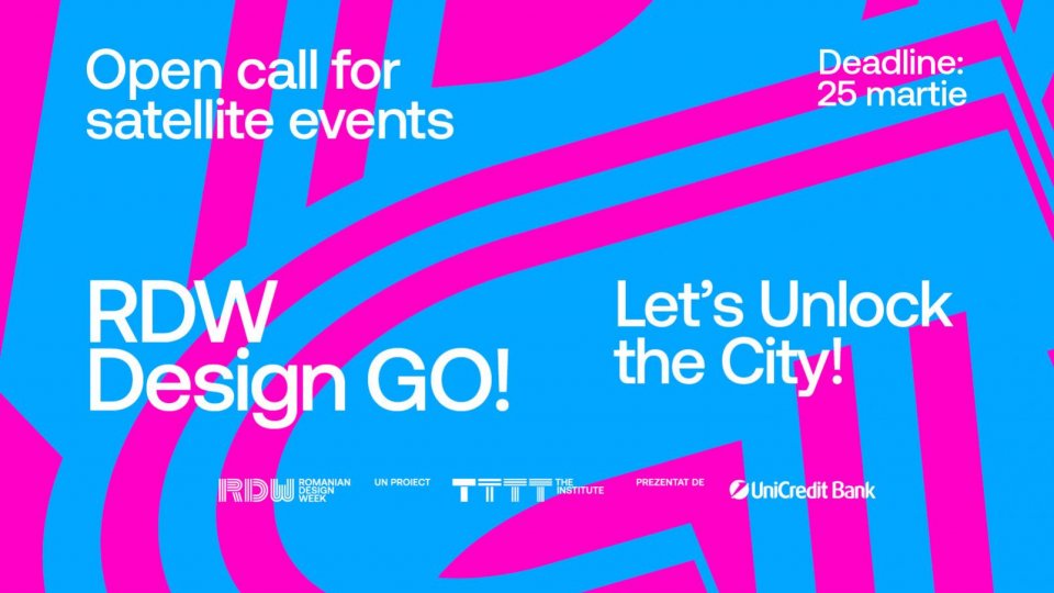 Romanian Design Week lansează apelul de înscrieri  în circuitul RDW Design GO!
