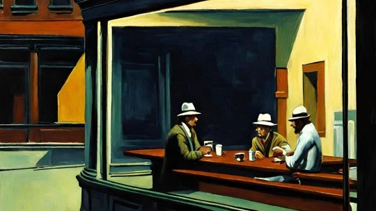 Falsuri autentice: John Myatt și reinterpretarea celebrei picturi Nighthawks