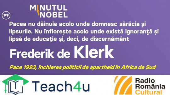 Minutul Nobel - Frederik de Klerk | PODCAST