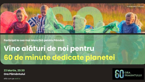 Aplicația „Banca Orelor pentru Natură” se lansează în România cu ocazia ediției Ora Pământului 2024