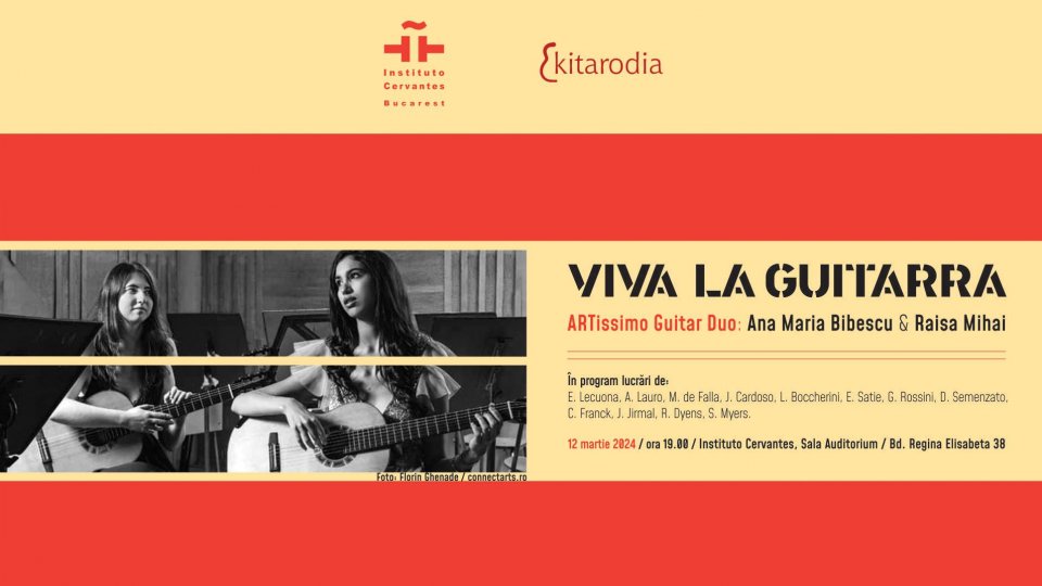 Serie de concerte de chitară, lunar, la Institutul Cervantes din București